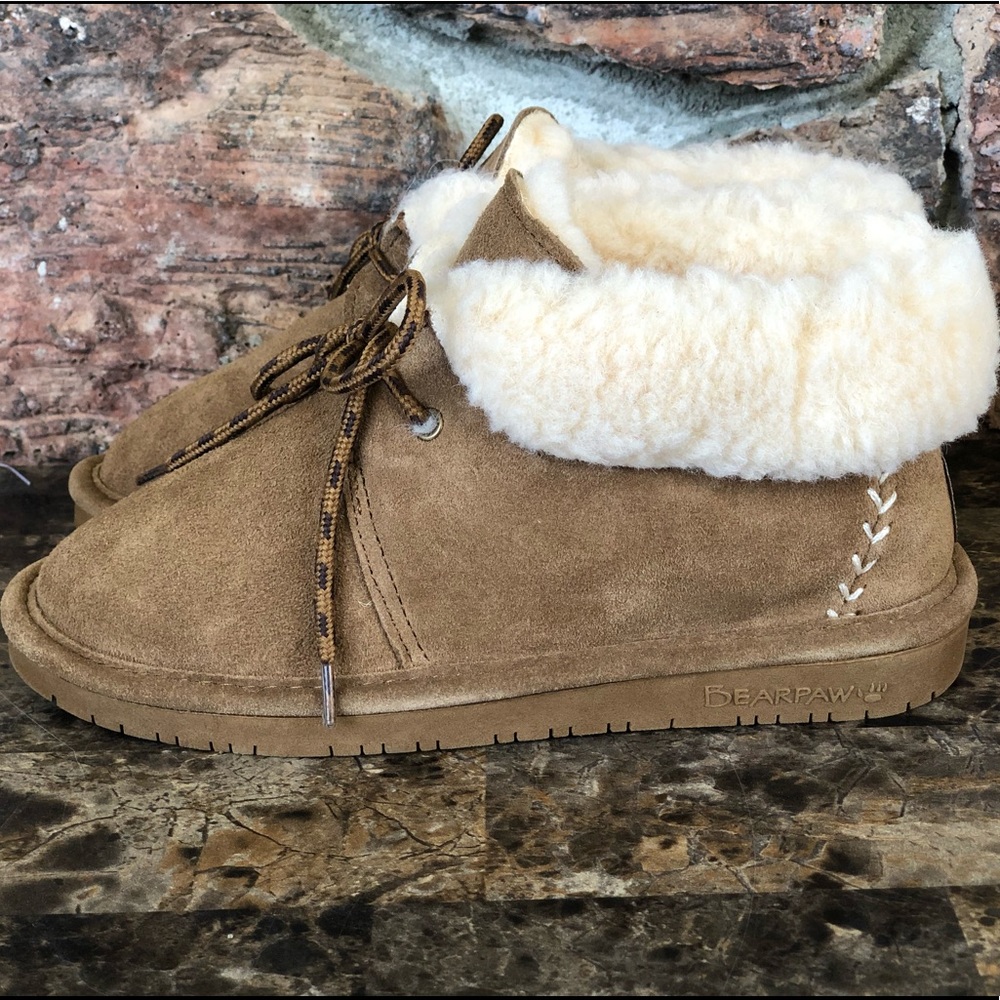 NEW BEARPAW Girls Kory Low Top Moccasin Boots || - Picture 4 of 15